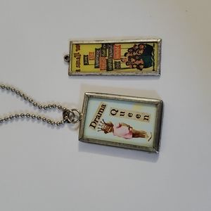 5/$20 - drama queen and Disney pendants